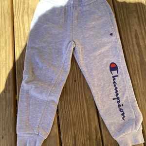 Champion Gray Jogger Sweatpants with Elastic Cuffs